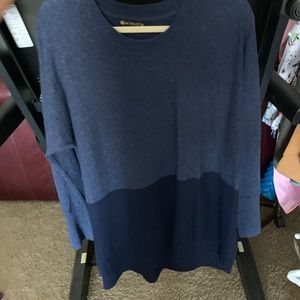 Athleta sweater, navy with darker navy pattern